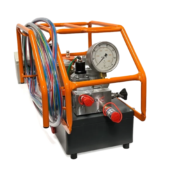 Pneumatisches System mit Aggregat und Schlauchleitungen