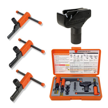 Alles in einem Koffer: Werkzeuge für die Reparatur von Außengewinden und Innengewinden Everything in one suitcase: tools for repairing external threads and internal threads Alles in één koffer: gereedschappen voor het repareren van buiten schroefdraad en interne schroefdraad