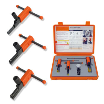 Alles in einem Koffer: Werkzeuge für die Reparatur von Außengewinden und Innengewinden Everything in one suitcase: tools for repairing external threads and internal threads Alles in één koffer: gereedschappen voor het repareren van buiten schroefdraad en interne schroefdraad